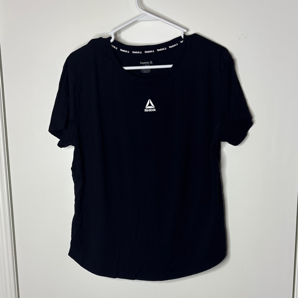 Reebok Black Tee with Logo Accent